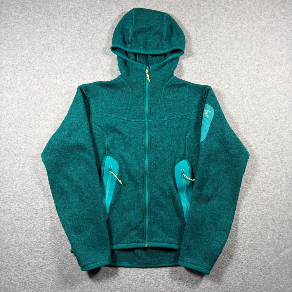 Arc'teryx Covert Hoody Women Medium Green Polartec Full Zip Fleece Jacket